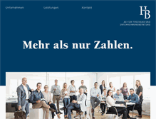 Tablet Screenshot of hubtreuhand.ch